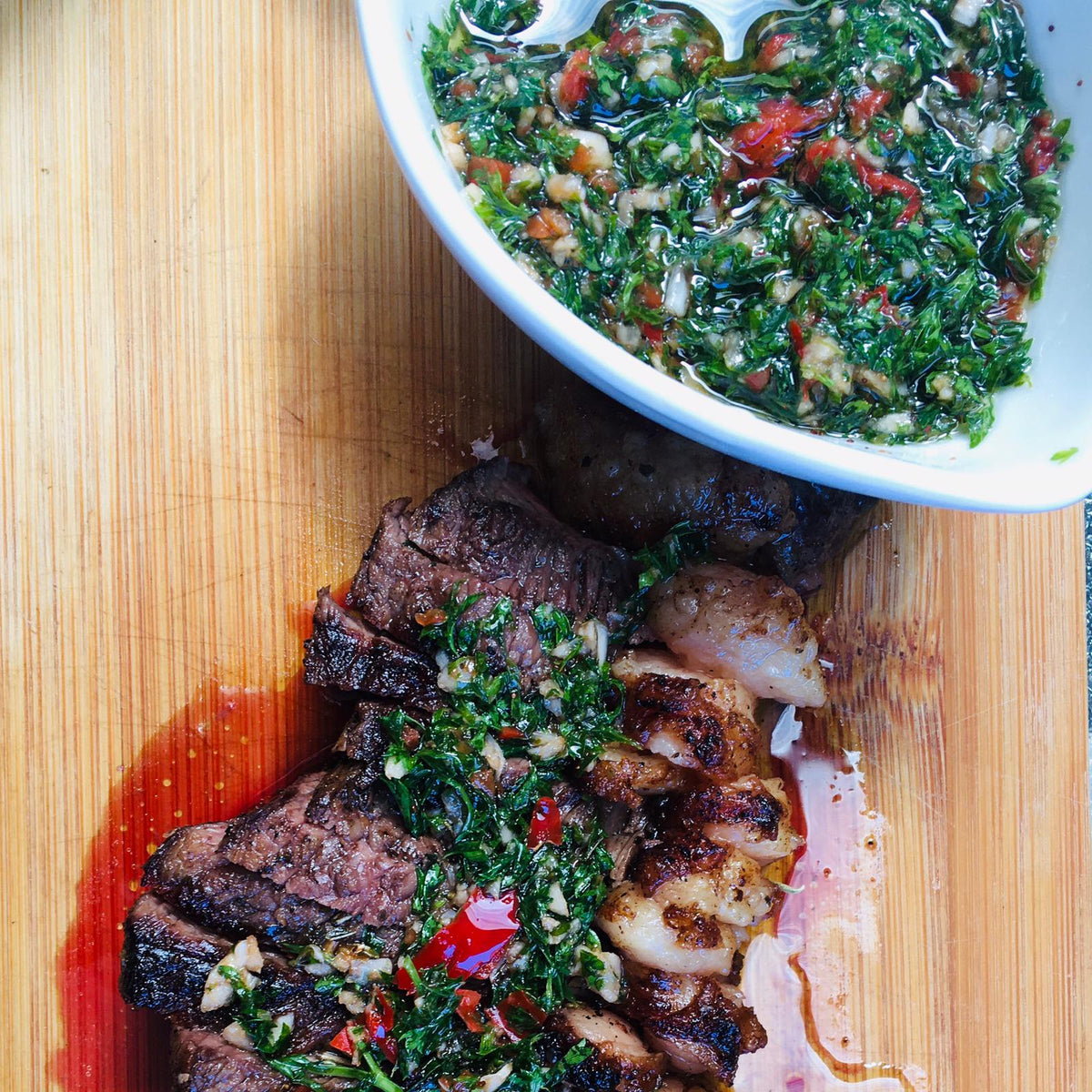 Chimichurri Sauce with Gringo Dry Rub